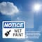 Signmission Wet Paint Sign With Symbol, 5 in W x Rectangle, Vinyl Decal OS-2PACK-NS-D-35-L-19035 - alternate 2
